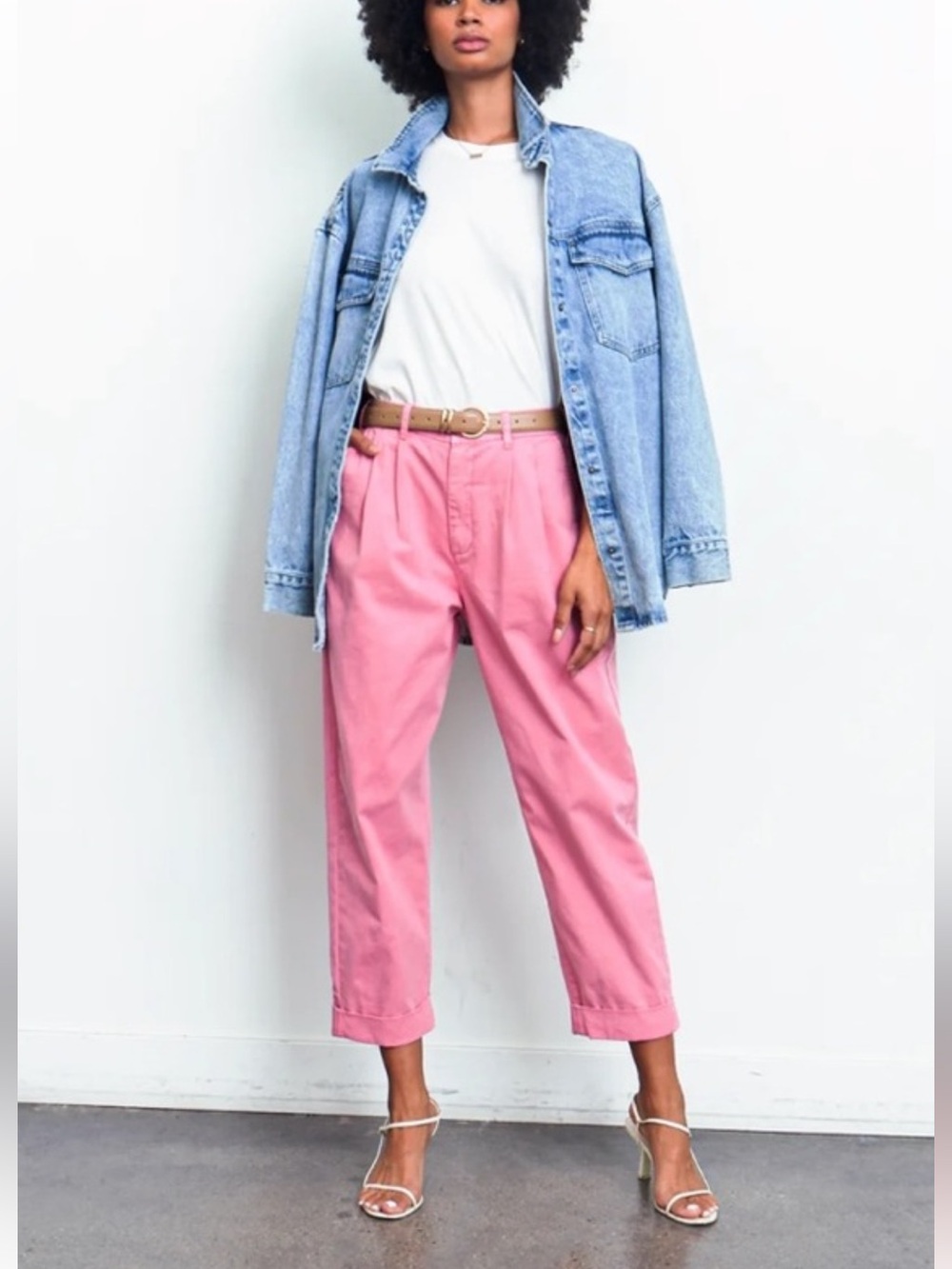pistola Kellin pleated Trousers  in Flamingo Size 26